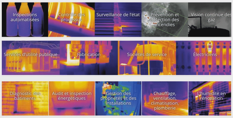 étude thermique par caméra thermique